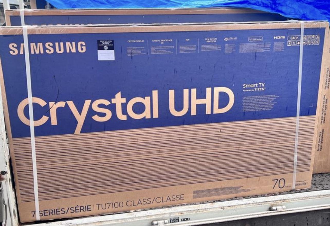 Tvs - Tv Samsung 70” Crystal UHD TU7100